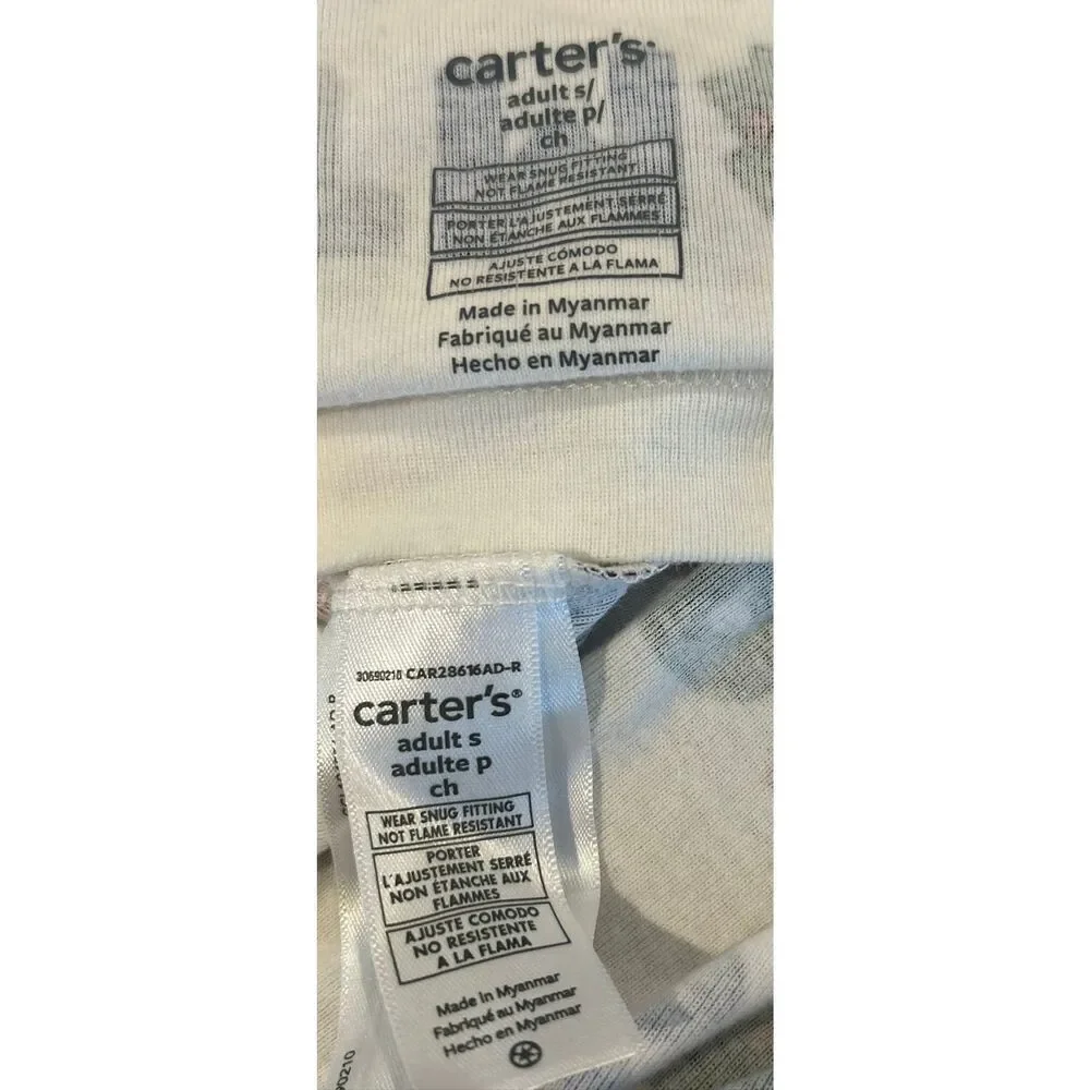 Carters Christmas Pajama Set size Adult Small